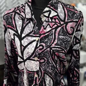 Multiples 3/4 length blouse